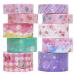 VEYLIN 10Rolls Gold Foil Washi Tape  Pastel Decorative Masking Tape for Gift Wrappings Pink Gold - Buy Online on GoSupps.com