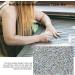 Nail Mat Manicure Mat | Shiny Nail Cushion Protect Desktop with PV Rhinestone Shiny Appearance Easy Storage for Clay Pad Paint Pad Bar Mat Nail Pad 01#white Kab - Buy Online on GoSupps.com