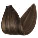 Full Shine 16 Invisible Tape In Human Hair Extensions - R-282 Color Blend (50g, 20pcs) - Buy Online on GoSupps.com
