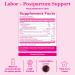 Pink Stork Red Raspberry Leaf Gummies - Third Trimester Labor Prep + Postpartum Mood Essentials with Evening Primrose Oil + Black Cohosh - 60 Vegan Gummy Supplements Non-GMO - Buy Online on GoSupps.com