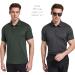 TelaLeo Men's Polo Shirts 5-Pack - Quick Dry Short Sleeve Golf T Shirt - Moisture Wicking - Black/Grey/Green/Blue - Large - Buy Online on GoSupps.com