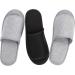 Portable Travel Foldable Slippers Open Toe Hotel Spa Slippers Cotton Non-Disposable Guests Slippers Business Trip Flight Slippers with Pouch Indoor House Shoes Anti-Skid Footwear Fit Men and Women 6 UK Black Grey - Buy Online on GoSupps.com