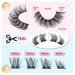 Yawamica Cat Eye 16MM Wispy False Eyelashes - Natural Fluffy D Curl Extension Look - 16 Pairs Pack - Buy Online on GoSupps.com