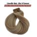 20 Inch Real Human Hair Extensions - Platinum Blonde Highlights Clip-In 70g, 7pcs - Remy Ash Brown #8P60 - Buy Online on GoSupps.com