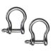 2 Pieces Stainless Steel 316 Forged Bow Shackle 5/16" (8mm) Marine Grade