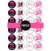 PRECUT 18th Birthday Girl Edible Cupcake Toppers - Sassy Girl Theme Premium Thickness SWEETENED VANILLA - wafer card disc cake decorations (Pack of 12)
