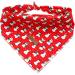 Lionheart Glory Dog Haller 1 Packer Washable Soft Cotton Christmas Libbar Schal adjustable Kerchief square dog Neck towel for small dogs red neckerchiefs S (1 Pack) B: Christmas penguin
