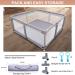 LIMAST Baby Playpen - Toddler Playard with Gate | Indoor & Outdoor Kids Activity Center | Sturdy Safety Play Yard in Grey - Buy Online on GoSupps.com