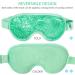 Silk Sleep Mask in Black with Cooling Gel Eye Mask - Natural and Soothing - Buy Online on GoSupps.com
