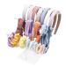 Acrylic Headband Holder Organizer Storage  3-Tier Clear Scrunchie Holder Stand Hair Accessories Organizer Hair Tie Display Headband Stand for Women and Girls 3 Tiers