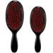 2 Pieces Boar Bristle Hair Brushes with Nylon Quill Boar Bristles Natural Bristles Hair Extensions and Fine Hair Hairbrush for Women  Men and Kids