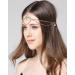 Deniferymakeup Boho Gold Head Chain Bridal Headpiece Bohemian Wedding Hair Accessories Rhinestone Raindrop Head Chain Crystal Wedding Hair Accessories Vintage Rhinestone Forehead Headband (Gold) - Buy Online on GoSupps.com