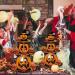 Oyrcvweuy Halloween Pumpkin Dessert Rack Witch Specter Party Cake Stand Paper Macaroon Display Stand for Halloween Party Decor - Buy Online on GoSupps.com