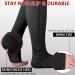 Ailaka Zipper 15-20 mmHg Compression Socks | Open Toe Knee High Support | 3X-Large Black (1 Pair) - Buy Online on GoSupps.com