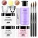 AIJIMEI Acrylic Nail Kit Acrylic Powder and Professional Liquid Monomer Acrylic Nail Tools Set Nail Extension Acrylic Nail System Nail Art Starter Kit Acrylic Nail Kit B