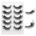Lash Extension Kit - 10pcs Fluffy Wispy Fox Cat Eye & Volume Curly Strip Lashes for Natural Makeup & Cosplay | Lightweight Black Eyelashes - Buy Online on GoSupps.com