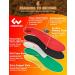 Metatarsalgia Insoles for Ball of Foot Pain | Arch Support & Neuroma Relief | Orthotic Shoe Inserts for Men & Women - G (10-10.5 Men's / 11.5-12 Women's) - Red Yellow Green - Buy Online on GoSupps.com