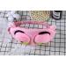Cartoon Frog Eye Mask - Pink Fluff Eye Cover for Funny and Comfortable Sleep | Apanphy Eye Mask for Sleep and Travel - Buy Online on GoSupps.com