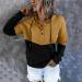 Women's Oversized Print Hoodie with V-Neck and Pockets - E6 Yellow, XL - Buy Online on GoSupps.com