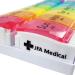 JFA Weekly Pill Box Organizer for Medicines & Vitamins | 7-Day Reminder, 2 Compartments per Day, Multicolor | 1 Count - Buy Online on GoSupps.com