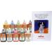 Mayco Designer Liner Ceramic Glaze Writers - 1.25 Ounce Each, Kit of All 10 Colors Plus Free Instructional Booklet