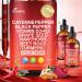 Cayenne Pepper Drops Supplement Liquid + Liposomal Tech 98% Absorption Supports* Leg Vein Heart & Blood Vessel* Health + Vitamin E D3+K2 & Extracts of Grape Seed Hawthorn Beetroot Berberine