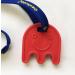 Chewbuddy Sensory Direct Ghost & Lanyard - Pack of 1 Sensory Toy for a Fidget Chew or Teething Aid | For Kids Adults Autism ADHD ASD SPD Oral Motor or Anxiety Needs | Red