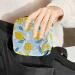 Lemon Leaves Menstrual Cup & Pad Pouch - Portable Sanitary Napkin Storage Bag - Buy Online on GoSupps.com
