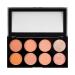 Makeup Revolution Ultra Blush Palette - Bronzer & Highlighter, 8 Shades, Hot Spice, 13g | Vegan, Gluten-Free, Cruelty-Free - Buy Online on GoSupps.com