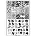FingerAngel XL Nail Art Stamp Plates Collection - 4PCS Stamping Image Plates Set | Manicure Tools Plate Organizers XL07-10 - Buy Online on GoSupps.com
