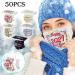 ZQP BEUU 50PCS 2021 Happy New Year Adults Disposable Face Macks Adults Christmas 3Ply Face Macks Cute Print Breathable Face Balaclava - Buy Online on GoSupps.com