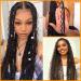 Bohemian Crochet Box Braids 22 Inch Curly Ends 144 Strands | Goddess 3X Box Braids 6-Pack 1B | Synthetic Hair Extensions - Buy Online on GoSupps.com