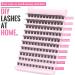 Focipeysa Wispy Cluster Lashes 120pcs | D Curl Fluffy Individual Lashes 8-16mm | Natural Look DIY Eyelash Extensions - Buy Online on GoSupps.com