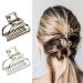 Hair Clips Clip Simple Alloy Small Grab Clip Bath Clip Hair Claw Hair Accessories(Color:H120 bright silver) - Buy Online on GoSupps.com