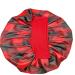 Women Satin Bonnet Cap - Red | Wide Band Adjust Hats for Night Sleep - Buy Online on GoSupps.com