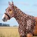Harrison Howard Soft Fleece Trim Stretchy All-Covered Comfortable Horse Head Hood With zipper Classic Leopard M piston (medium) Classic Leopard