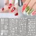 Niceneeded 9Pcs Christmas Nail Art Stamping Kit | 6 Nail Plates Stamper Scraper & Storage Bag | DIY Christmas Nail Decoration Tools - Buy Online on GoSupps.com