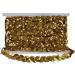 10-Yard Gold Sequin Trim Roll - 1-Inch Wide Polyester Non-Stretch for Arts and Crafts - Buy Online on GoSupps.com