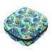 Beautiful tropical jungle palm flower pattern ladies bandage storage bag menstrual bag portable menstrual cup pocket with zipper for teenagers girls women women color 7