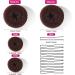 MORGLES 4pcs Brown Hair Bun Donut Set with Hair Pins - Perfect for Ballet Buns & Dancer Chignons - Buy Online on GoSupps.com