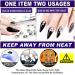 Nail Art Rhinestone Glue Gel Set | 8mlx2 No Wipe Adhesive Resin for Gem Jewelry | LED Light Cure Needed | Clear Gel Polish Decoration Kit with Tools - 3 Brushes, Pickup Pen, Tweezer - Buy Online on GoSupps.com