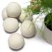 6 Pack Organic XL Wool Dryer Balls - Chemical-Free Fabric Softener for Anti-Static, Wrinkle Reduction, and Faster Drying Time - Buy Online on GoSupps.com