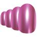 Bling Art Oval False Nails Fake Acrylic Matte Pink Metallic 24 Medium Tips Glue