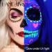 Teekerwan 10 Colors Neon Face Paint Liner - Water Activated Eyeliner Palette for UV Glow Long-lasting Fluorescent Face & Body Makeup with Brush | Perfect for Halloween & Christmas - Buy Online on GoSupps.com