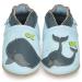 Baby Shoes with Soft Sole - Baby Girl Shoes - Baby Boy Shoes - Leather Toddler Shoes - Baby Walking Shoes 6-12 Months Whale