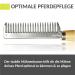 Premium Metal Mane Comb for Horses & Donkeys - Durable Wooden Handle (2-Pack) - Buy Online on GoSupps.com