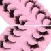 Fox Eye Lashes D Curl Fluffy Faux Mink | Natural Looking Wispy Eyelashes | Multi-layered Volume | 7 Pairs by Mavphnee - Buy Online on GoSupps.com