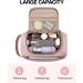 BAGSMART Pink Travel Makeup Toiletry Bag for Women - Large Opening Cosmetic Organizer and Travel Essential for Toiletries and Accessories - Buy Online on GoSupps.com