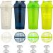 Hydracup 8 Pack - 28 OZ Shaker Bottles for Protein Shakes | Dual Blender Wire Whisk BPA Free | 8 Color Blender Set - Buy Online on GoSupps.com