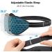 Buy LitBear 3D Breathable Sleep Mask - Adjustable Light Blocking Eye Mask for Side Sleepers | Soft & Lightweight Travel Accessory - Blue - Buy Online on GoSupps.com